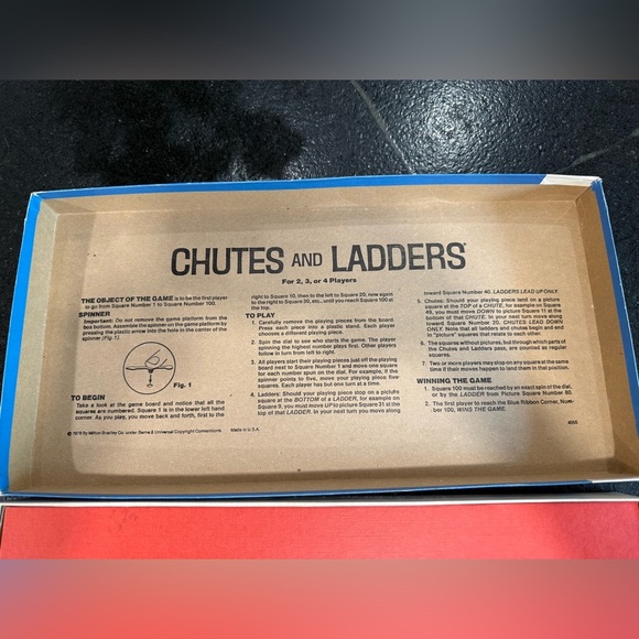 Vintage Milton Bradley Chutes And Ladders Educational Game 1978 complete - Picture 3 of 6